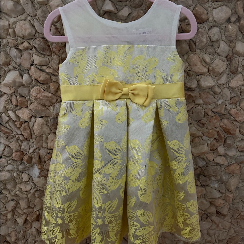 Blueberi Boulevard Yellow Floral Dress